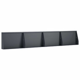 Mur oporowy 4 szt. 60 x 12 x 30 cm Stal antracytowy