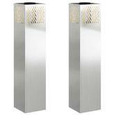 Słoneczna LED lampa na ścieżkę 2 pcs Srebrny Galwanizowany