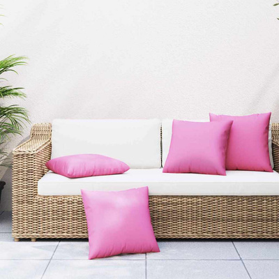 Poduszki rozrzucone Gładki z poduszką 4 pcs Różowy 60 x 60 cm