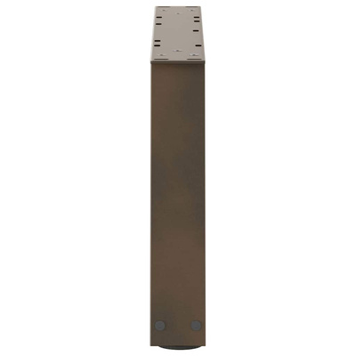Nogi do stolika kawowego w kształcie litery V 2 szt. Naturalna stal 60x(30-31,3) cm Stal