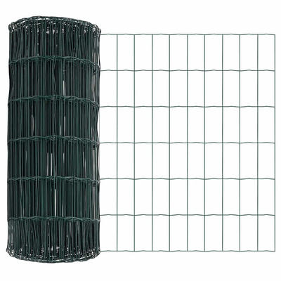 Ogrodzenie Euro 0,6 x 50 m Żelazo pokryte PVC zielony