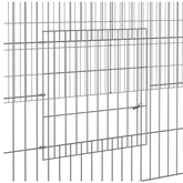 Klatka dla królika, 2 panele, 220x110x55 cm, żelazo
