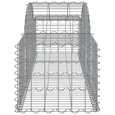 Kosze gabionowe, 20 szt, 200x50x40/60 cm, galwanizowane żelazo