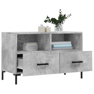 vidaXL Szafka pod TV, szarość betonu, 80x36x50 cm wariant 5