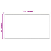 Chodnik dywanowy MARSA Żółty 80 x 150 cm Poliester i PVC