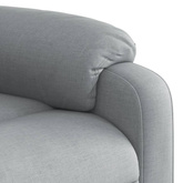 vidaXL Podnoszony fotel masujący, rozkładany, jasnoszary, tkanina model standard