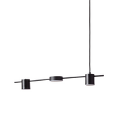 Lampa Wisząca Liniowa Czarna 75cm 18W Abruzzo Gamorra