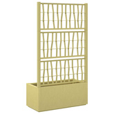 Donica ogrodowa z trellem zielony 80 x 36 x 140 cm PP