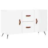 vidaXL Komoda, biała z połyskiem, 100x36x60 cm materiał drewnopochodny model standard