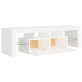 vidaXL Szafka pod TV z oświetleniem LED, biała, 140x36,5x40 cm