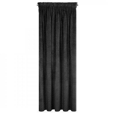 Zasłona Villa czarna 140x270