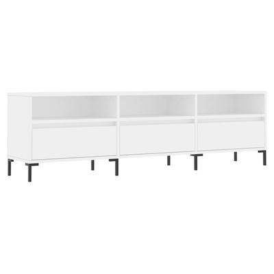 vidaXL Szafka pod TV, biała, 150x30x44,5 cm, materiał drewnopochodny model standard