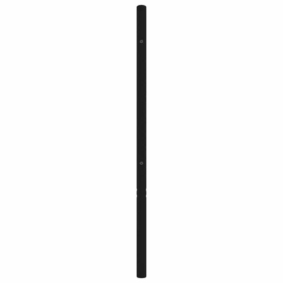 Metalowe wymienne wezgłowie, czarne, 107 cm