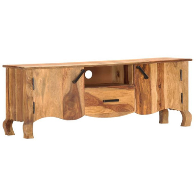 vidaXL Szafka pod TV, 115x30x42 cm, lite drewno sheesham