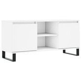 vidaXL Szafka pod TV, biała, 104x35x50 cm, materiał drewnopochodny model standard