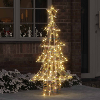 Choinka z 160 diodami LED Ciepła biel 150 cm PET