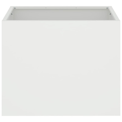 Doniczka ogrodowa Biały 50 x 32 x 40 cm Stal zimnogięta