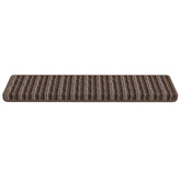 Samoprzylepne maty na schody 15 pcs Brązowy 65 x 21 x 4 cm