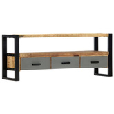 vidaXL Szafka pod TV, 130x30x50 cm, lite drewno mango