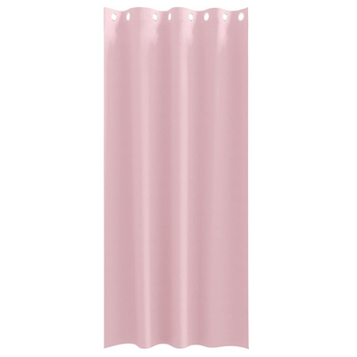Firany blackout z kółkami 2 pcs Dziecięcy róż 245 x 140 cm