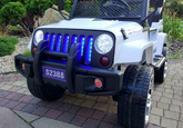 Auto na Akumulator S2388 Pilot Światła LED Radio Jeep Biały 4x45W