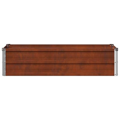 Podniesione Łóżko Ogrodowe Rdzawy 100 x 40 x 24 cm tektura