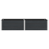 Podniesiona rabata ogrodowa Czarny 250 x 100 x 54 cm