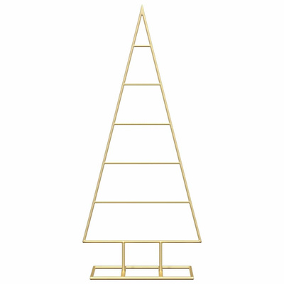 Metalowa choinka świąteczna złoty 90 cm Stal Malowana Proszkowo