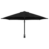 Parasolka ogrodowa Czarny 248 x 248 x 148 cm Poliester i Stal