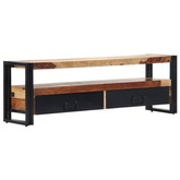 vidaXL Szafka pod TV, 120 x 30 x 40 cm, lite drewno sheesham