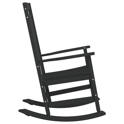 Fotel bujany Czarny 84 x 65 x 114 cm żywica