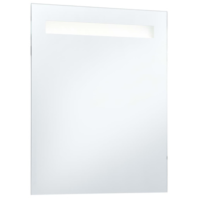 vidaXL Ścienne lustro łazienkowe z LED, 50 x 60 cm