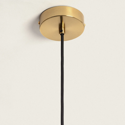 Lampa Wisząca Złota Szklana Kula Abruzzo Lazzur