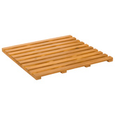 Mata do kąpieli brązowy 50 x 48 x 2,5 cm Lite Drewno Akacji