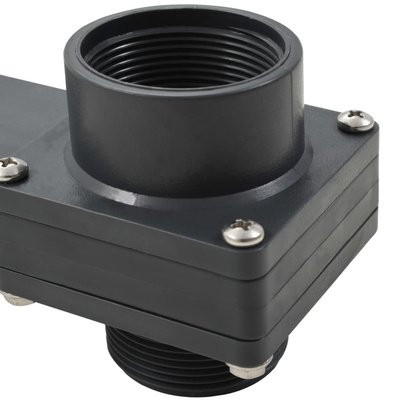 Zasuwowy zawór basenowy, 2 szt., 1,5"