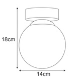 Lampa sufitowa K-5366 z serii PIRO