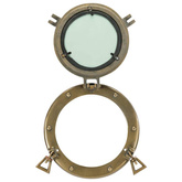 vidaXL Lustro wiszące w kształcie bulaja, Ø23 cm, aluminium i szkło