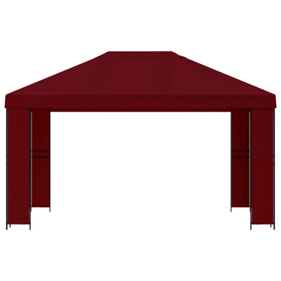 Altana 4 × 3 m bordowy Poliester i Stal 190 gsm