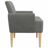 Sofa dwuosobowa z guzikowym pikowaniem ciemnoszary