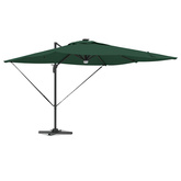 Parasol Roma Zielony 286 x 284 x 270 cm Aluminium i Poliester