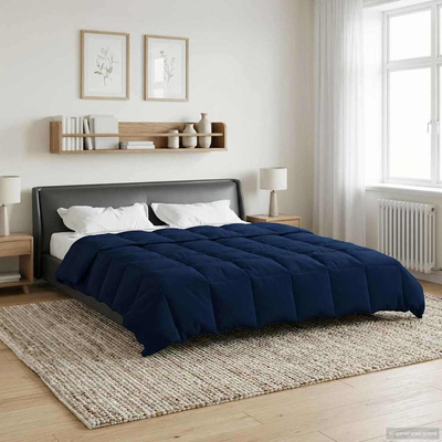 Kołdra na cały rok Ciemnoniebieski 200 x 240 cm Mikrofibra
