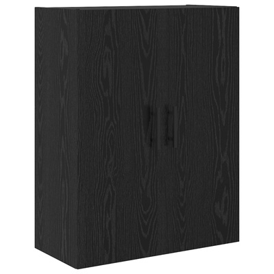 Highboard 2 szt. Czarny Dąb 69,5 x 34 x 180 cm