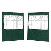 Ściana boczna namiotu na imprezy 2 pcs 200 x 195 cm zielony