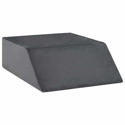 Poduszka na nogi Gładki Szary 63 x 52 x 19 cm Pianka PU