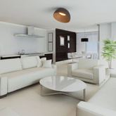 Plafon Klasyczny 24W CCT 50cm Drewniano-Czarny Abruzzo Piano