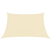 Żagiel przeciwsłoneczny, 160 g/m?, kremowy, 3/4x2 m, HDPE