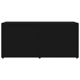 vidaXL Szafka pod TV, czarna, 80x34x36 cm materiał drewnopochodny