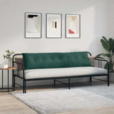 Poduszka na plecy Ciemna zieleń 200 x 50 cm Tkanina sztruksowa