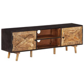 vidaXL Szafka pod TV, 140x30x46 cm, surowe drewno mango i akacjowe