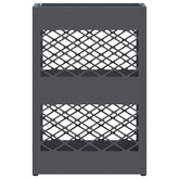 Stojak na Parasol Deszczowy antracytowy 28 x 12 x 41 cm Stal